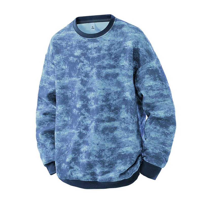 

Men's Camouflage Crewneck Sweatshirt American Vintage Long Sleeve Pullover Casual Streetwear for Spring Autumn