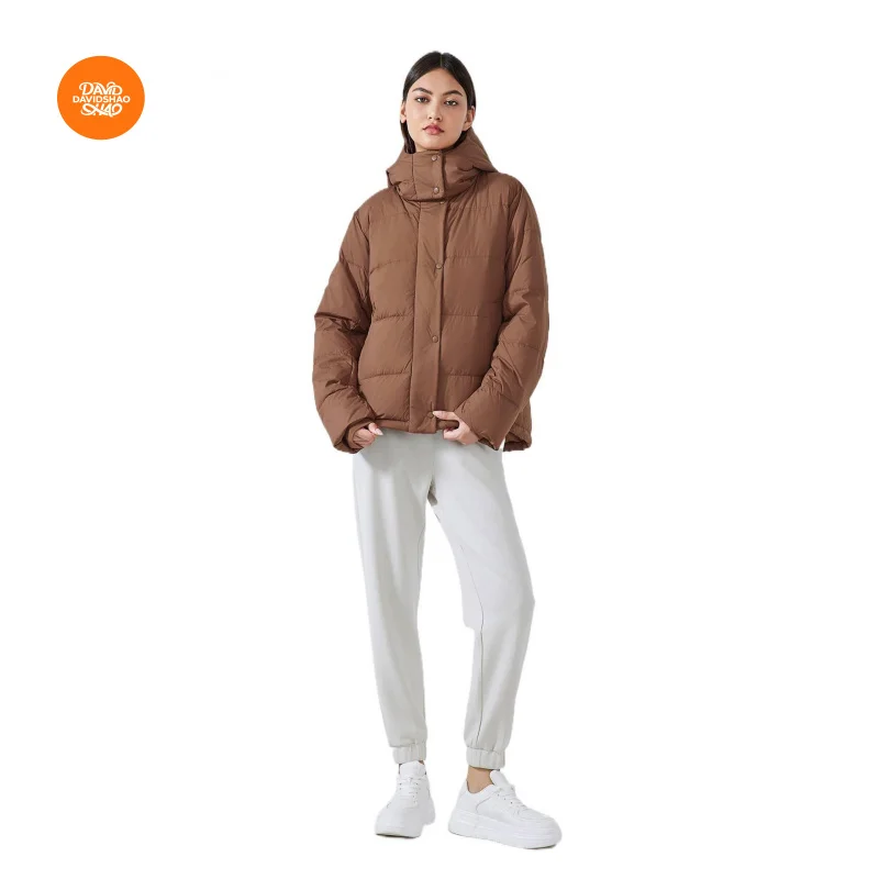 DAVIDSHAO Top qualité EU US taille luxe tenue décontracté automne hiver femmes doudoune en plein air entraînement à capuche veste manteau