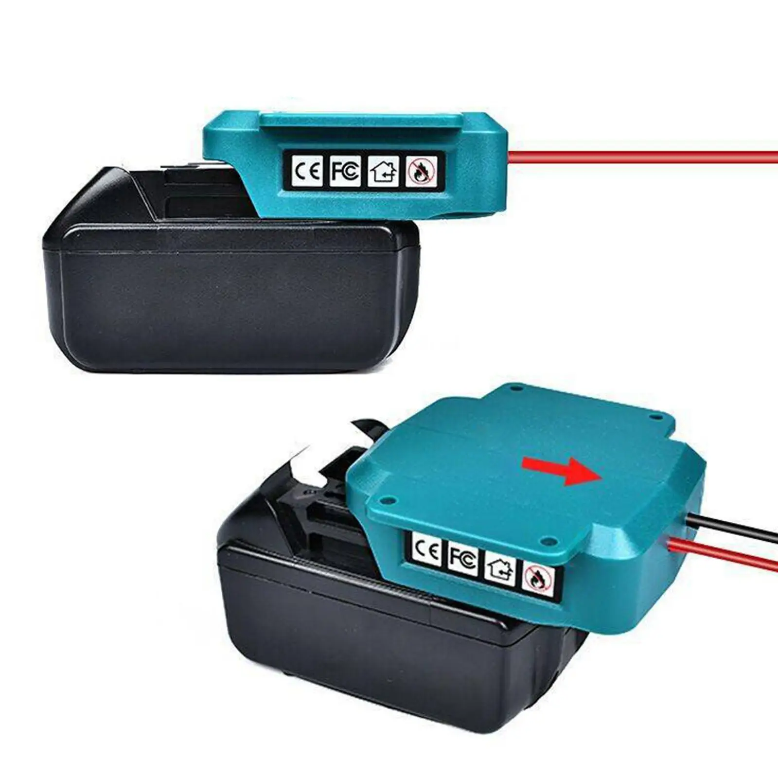 Multi Function Battery Adapter Converter Alligator Clamp Durable Accessory for Makita 18V Power Tools
