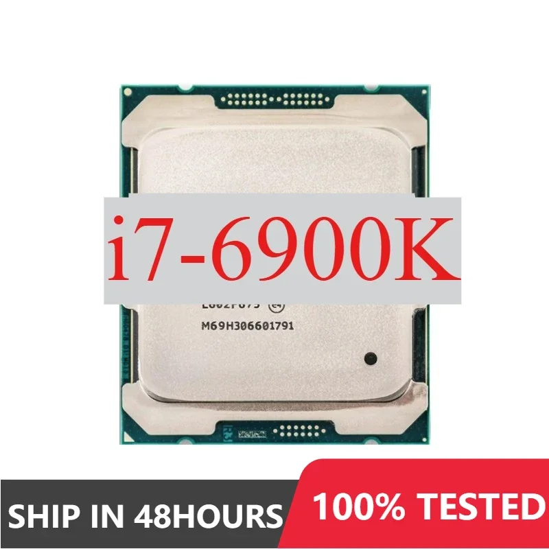 Used Perfect test i7-6900K i7 6900K CPU 14nm 8 Cores 16 Threads 3.2GHz 20MB 140W processor LGA2011-3 Processor