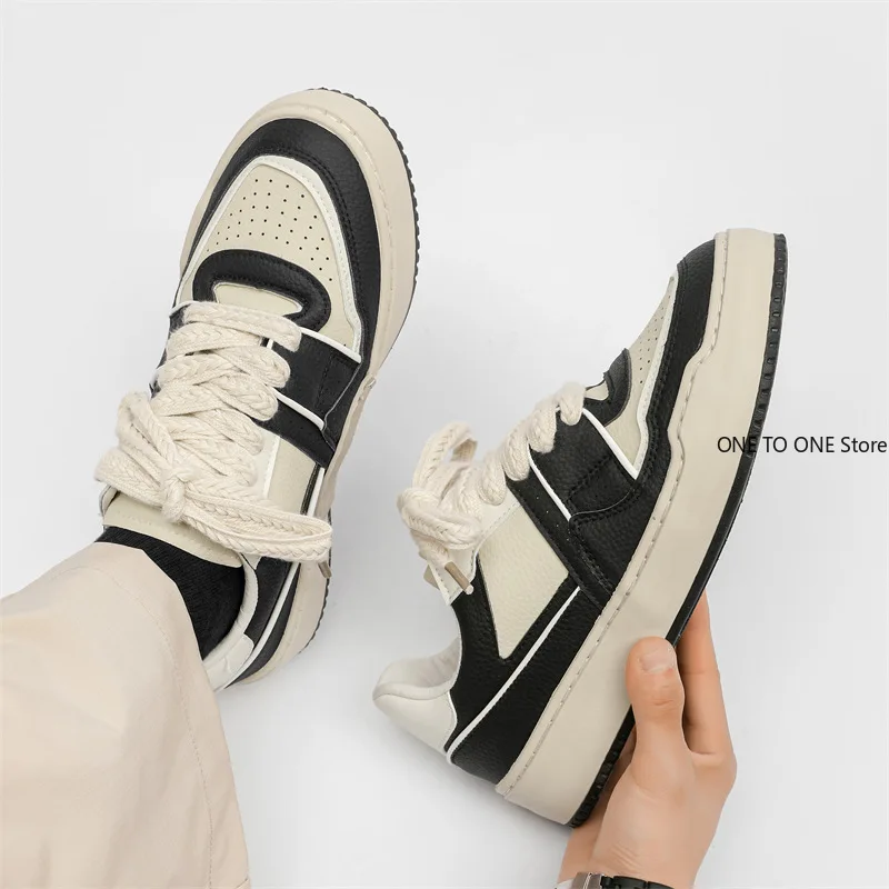 2024 Brand Leather Women's Sneakers White Platform Woman Sports Sneakers Female Vulcanized Shoes Sneakers Casual Ladies Trainers