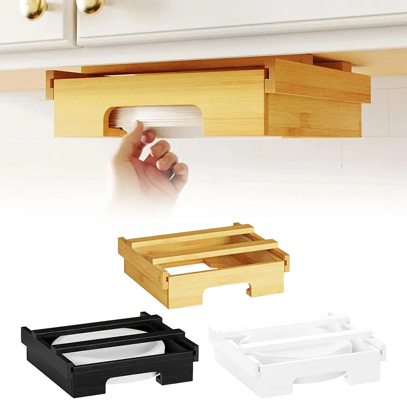 9-inch Paper Plate Dispenser Under Cabinet Bamboo Plates Holder Plate Dispenser Under Cabinet Bamboo Plates Holder Kitchen