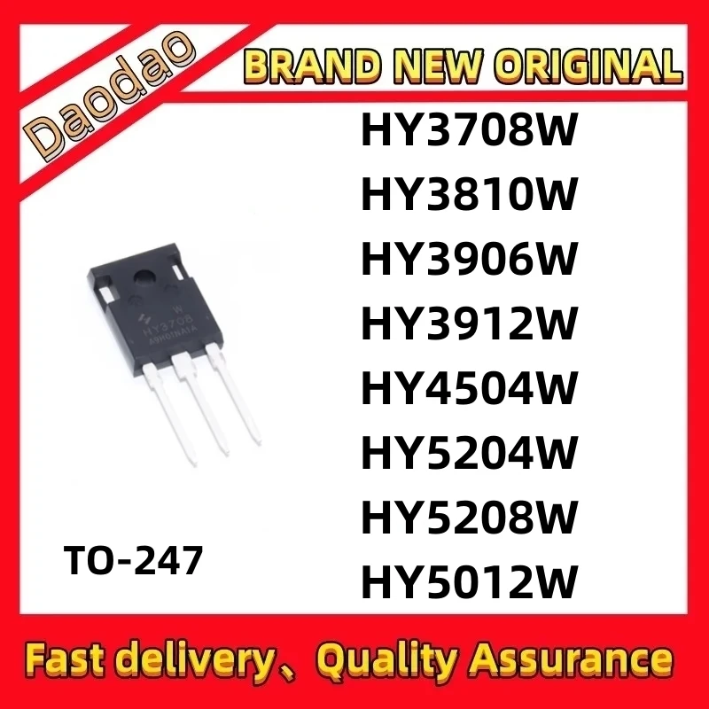 

5Pcs HY3708W HY3810W HY3906W HY3912W HY4504W HY5204W HY5208W HY5012W IC Chip MOSFET TO-247 New original