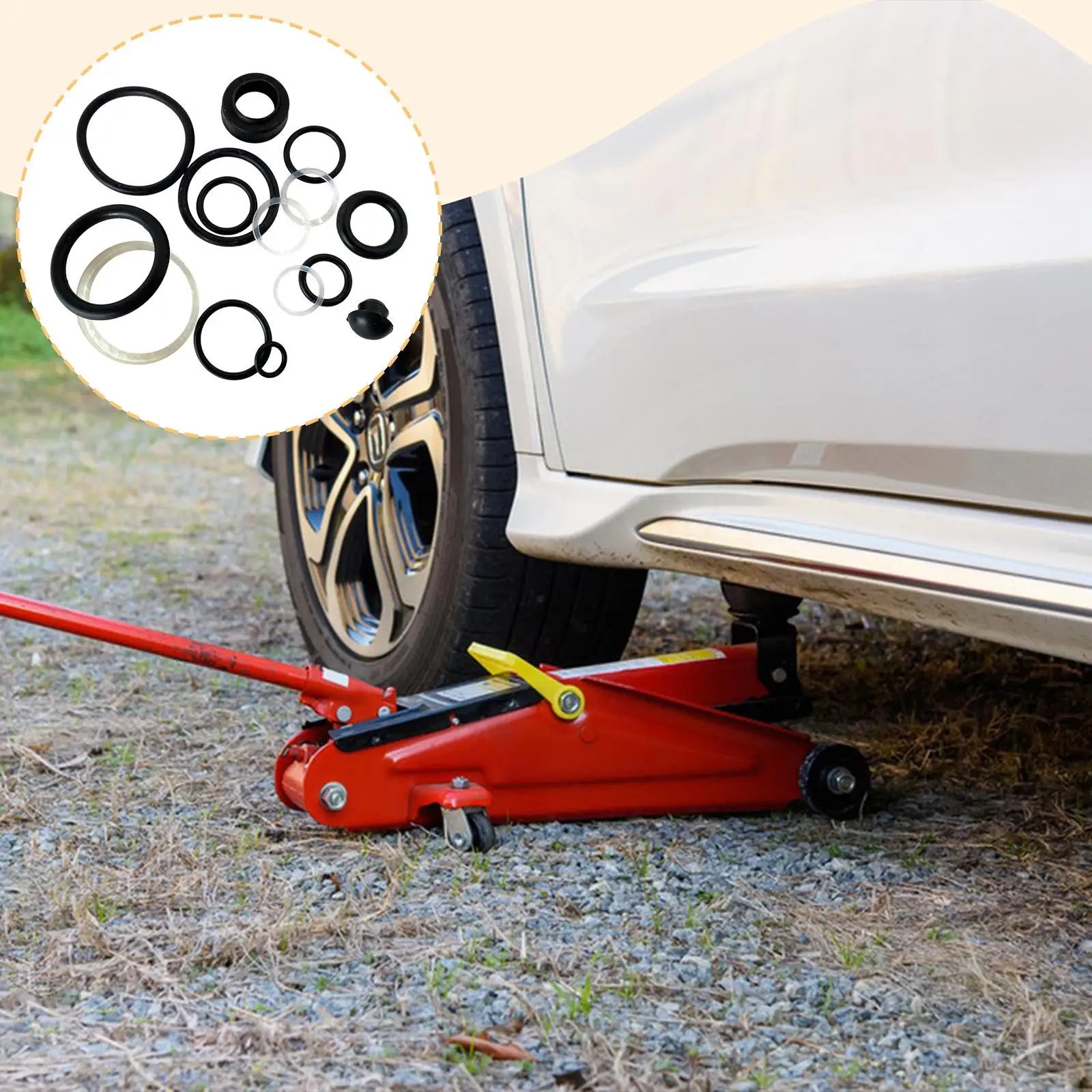 

Горизонтальный 3-тонный ремонтный комплект гидравлического домкрата, запасные части, профессиональные