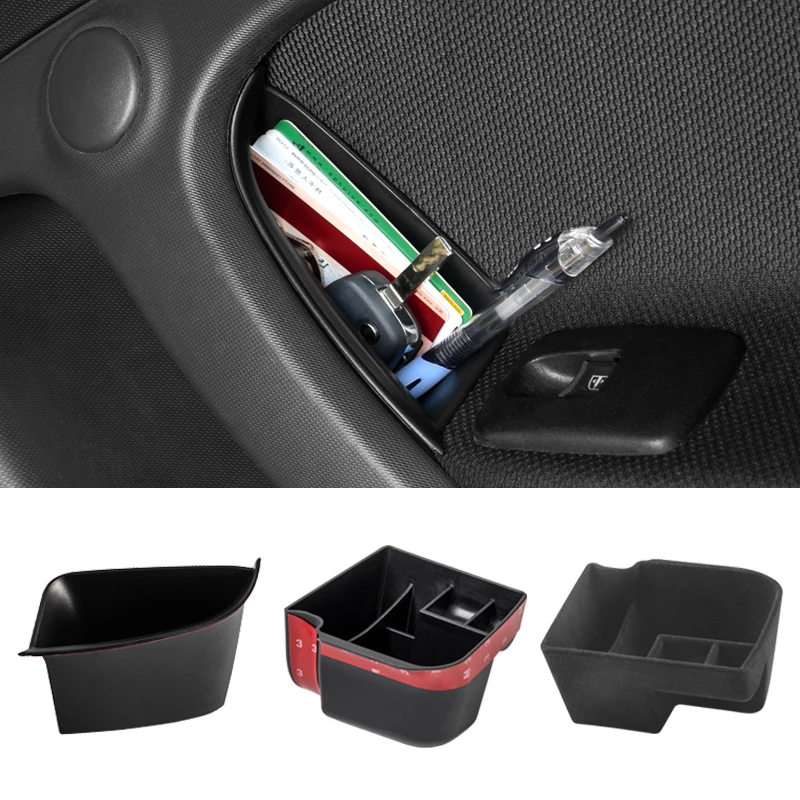 

Door Handle Armrest Storage Box Container Holder Tray Stowing Tidying Organizer Car Accessories For Smart 453 Fortwo Forfour