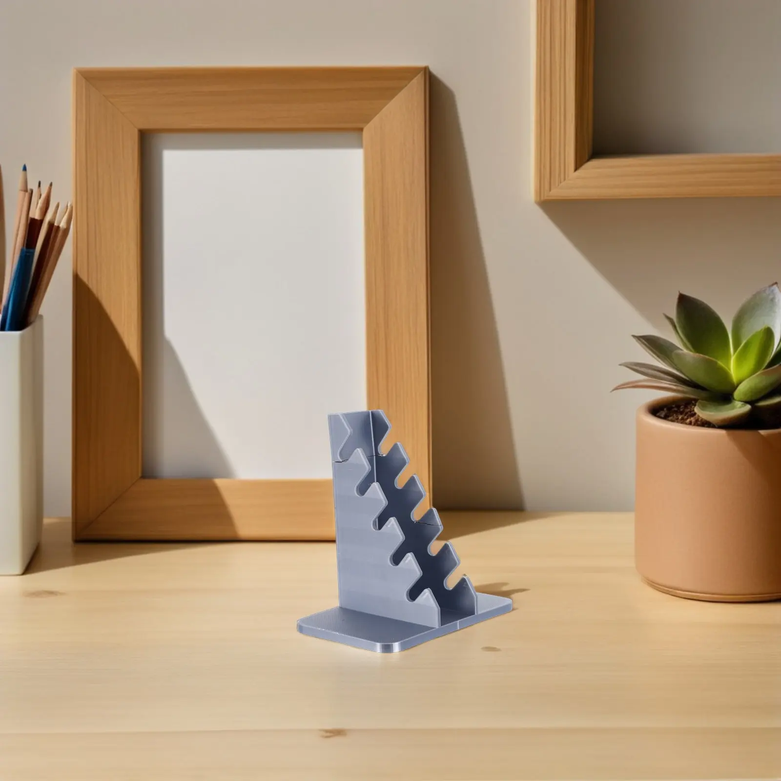 Five Layer Mini Skateboard Display Rack Silver Finger Board Storage Stand for Home Office Desk Decor Finger Skateboard Holder