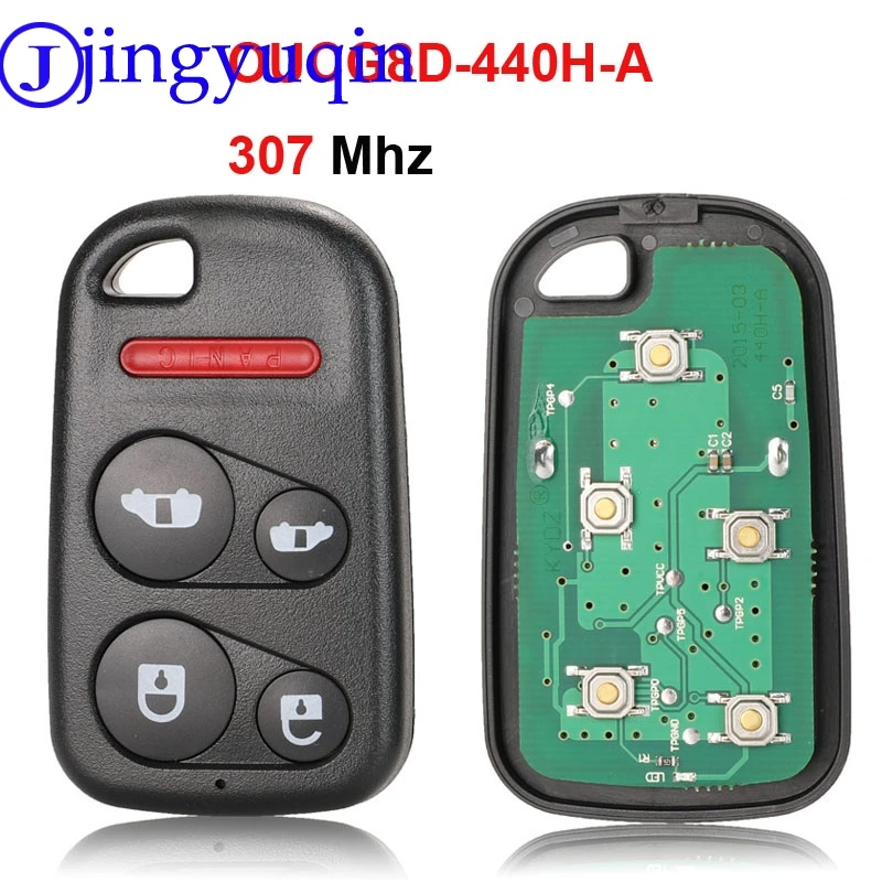 jingyuqin Remote key Fob For Honda OUCG8D-440H-A 307Mhz For Honda Odyssey 2001 2002 2003 2004 Original remote control key