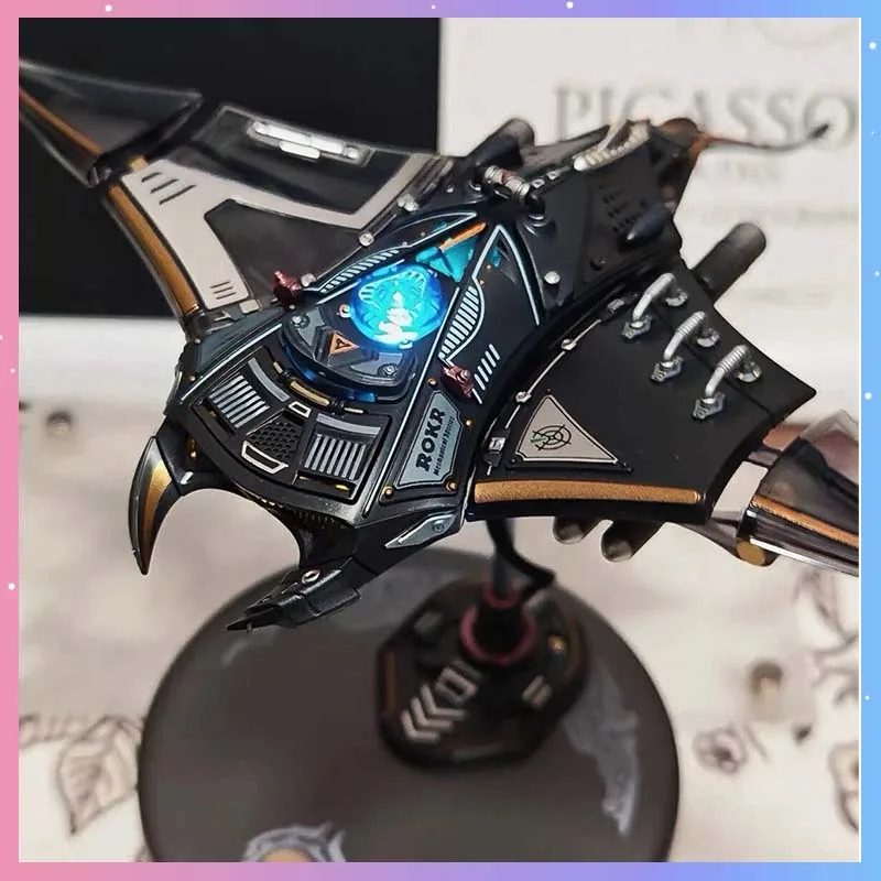 

Cyber Punk Manta Ray Mechanical Action Figure DIY Handmade Metal Fish Model Assembly Toy Home Office Desktop Decor Adult Gift