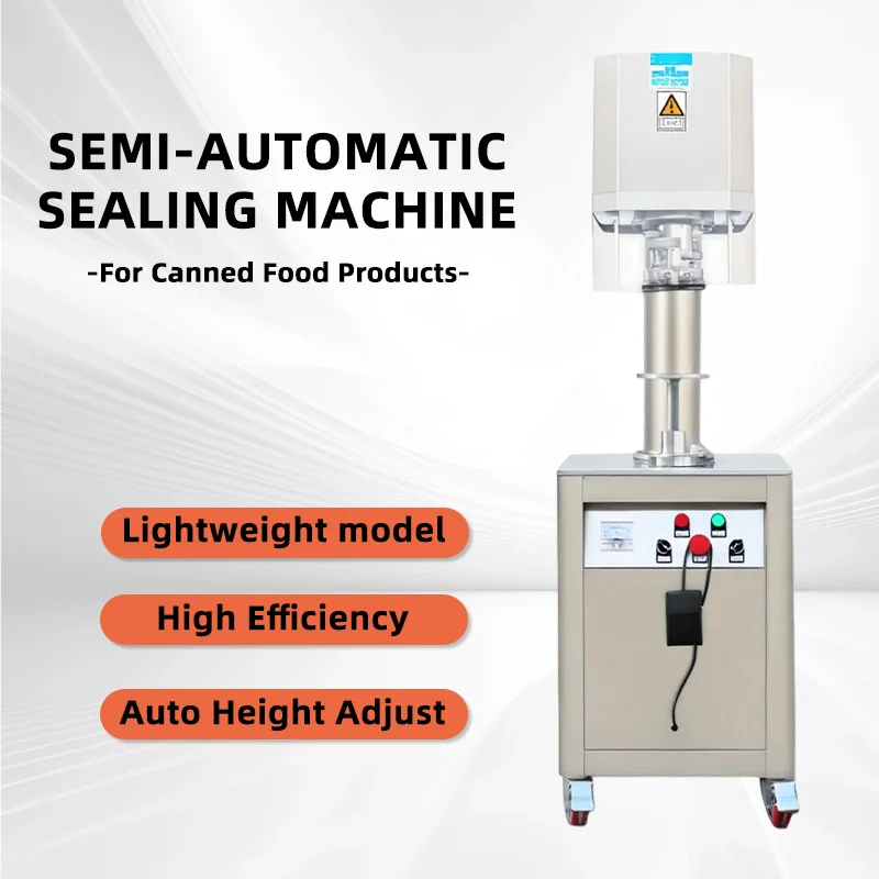 Semi-automatic Can Sealer Manual Tin/Paper/PET/Aluminum Can Sealing Machine Tuna Fish Can Seaming Machine
