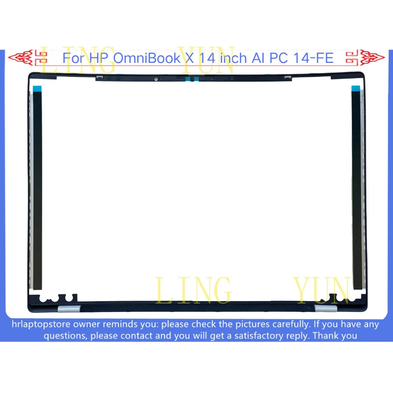 Z   New For HP OmniBook X 14 inch AI PC 14-FE LCD Front Bezel W/Silver Hinge Cover