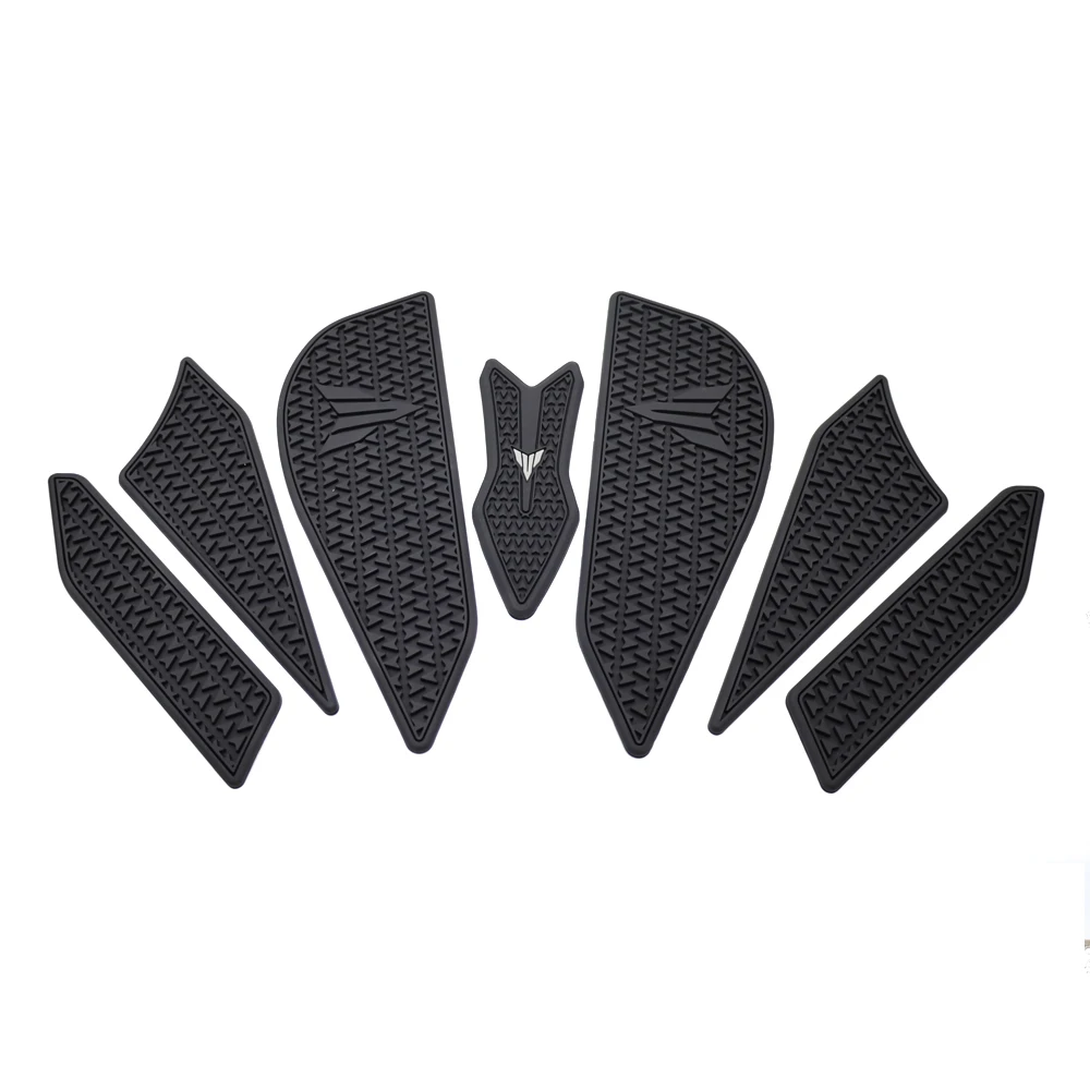 7 PCS Tank Pad Motorcycle accessories Fuel Tank Pad For Yamaha MT07 MT-07 MT 07 2025 Non-slip Side Fuel Tank Waterproof Pad
