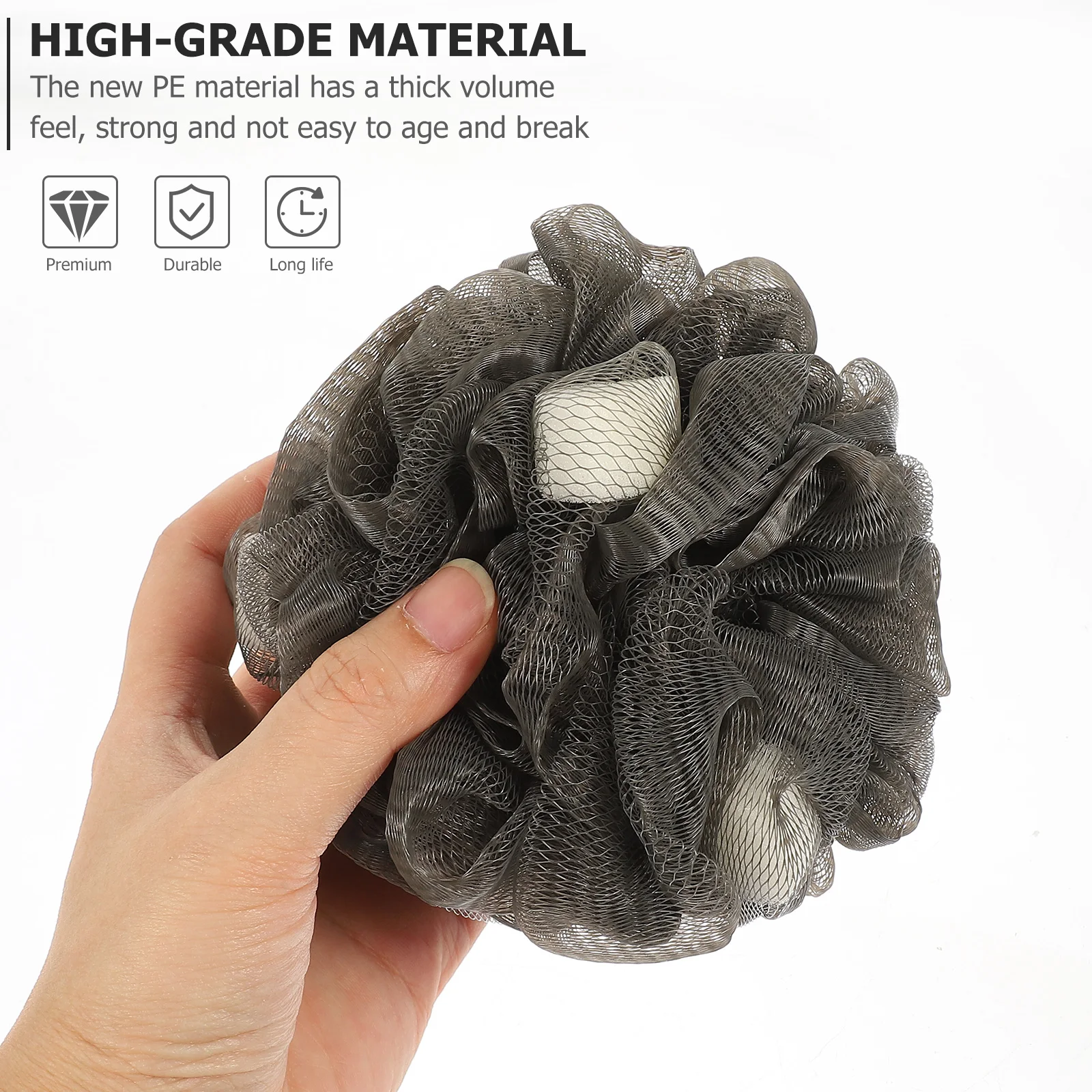 

4pcs Bath Balls Cartoon Shower Loofah Sponge Household Body Scrubber Bathroom Cleaning Supplies Durable Mesh For Rich Lather