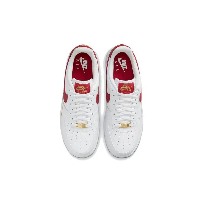 Nike-zapatillas de deporte Nike Air Force 1 para mujer, calzado deportivo femenino de color rojo, CZ0270-104