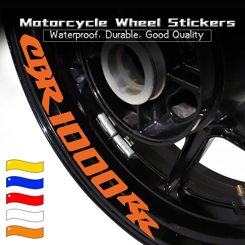 

Motorcycle Wheels Waterproof Stickers For Honda CBR1000RR CBR900RR CBR954RR Inner Rim Stripe Tapes Reflective Decoration Decals