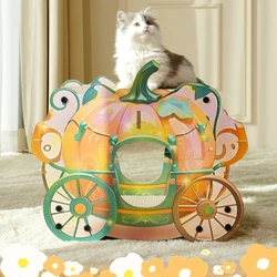 Rascador carruaje calabaza para gato de interior