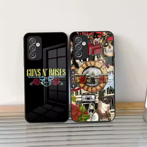 Guns N Roses Good Time Phone Case Glass For Samsung Galaxy S24 S25 S21 S22 S20 S23 Ultra Fe Plus A34 A54 A24 A16 A52 M54 Cover