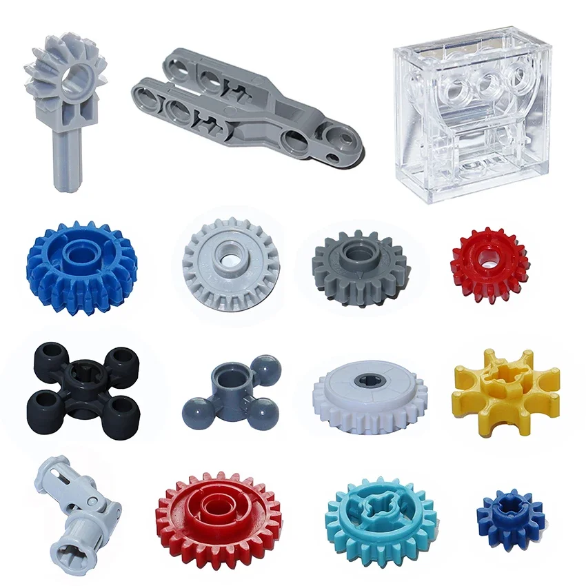 Pièces techniques engrenage 61903 4185 57515 24014 69778 69779 18946 6542 87407 35185 2471 2474 76244 6588 32072 15460 6575 briques MOC