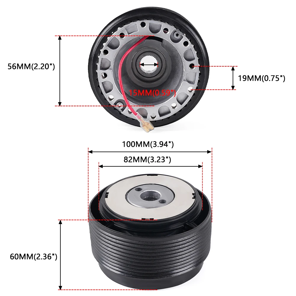 RASTP-51mm Steering Wheel Hub Adapter Boss Kit For Mazda MIATA 323 626 B2200 B2000-MX5 RS-QR055