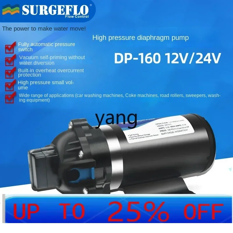 

CX 12V24V высокий распылительный насос, очиститель воды, сельскохозяйственный ирригационный мембранный насос для автомойки