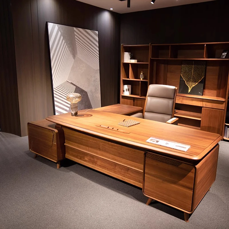 Новый китайский офисный стол для хранения, современное качество, качество, рабочий офисный стол для босса, стоячий органайзер, легкая роскошная мебель для бюро