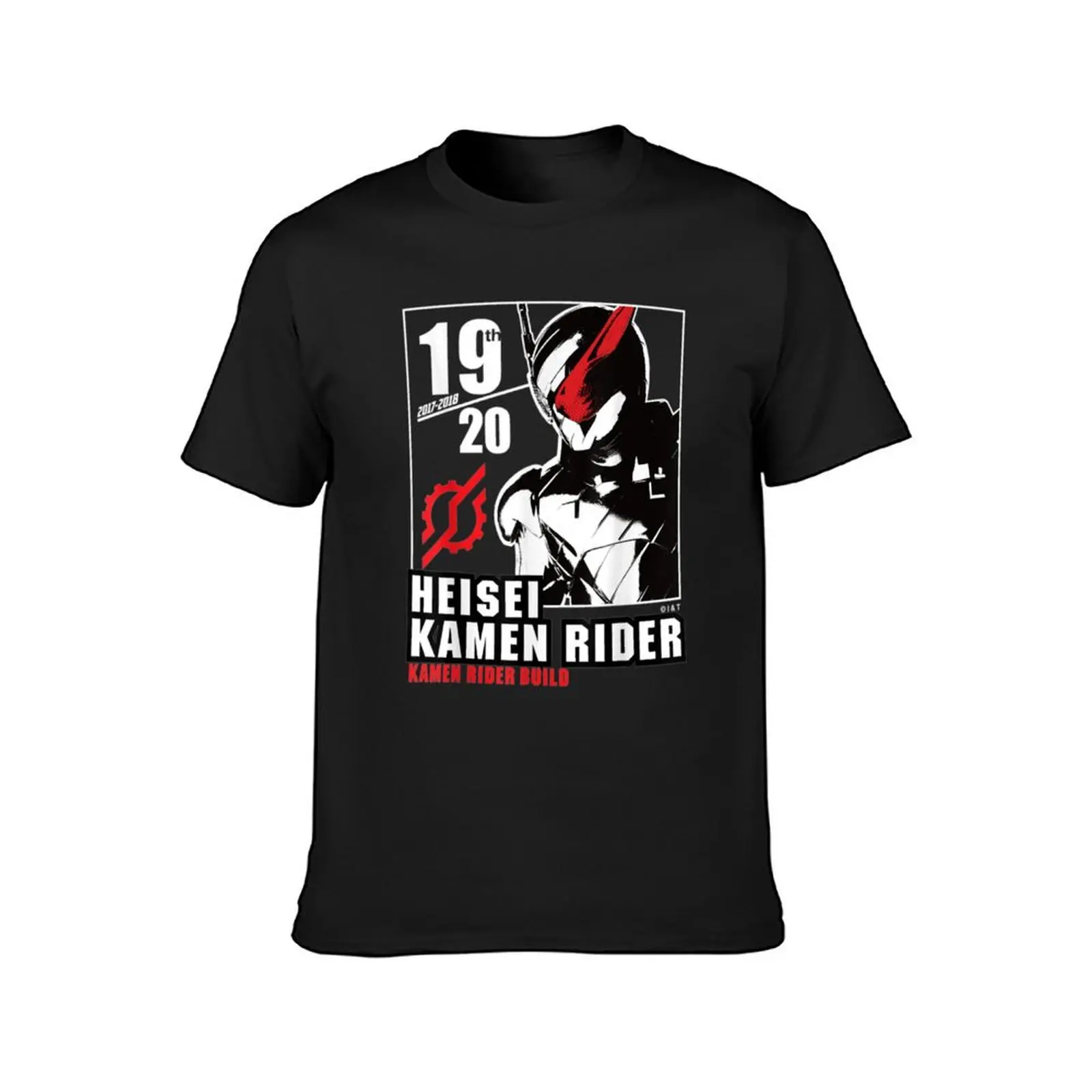 Kamen Rider Build Heisei Rider Anniversary T-Shirt Aesthetic clothing oversizeds plain t shirts men