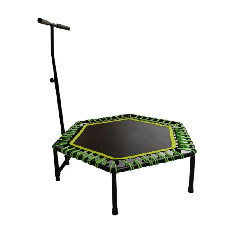 

Manufacturer Gym Fitness Slimming Equipment 40 50inch Jumping Indoor Outdoor Elastic Ball Rope Hexagonal Mini Trampoline Bed