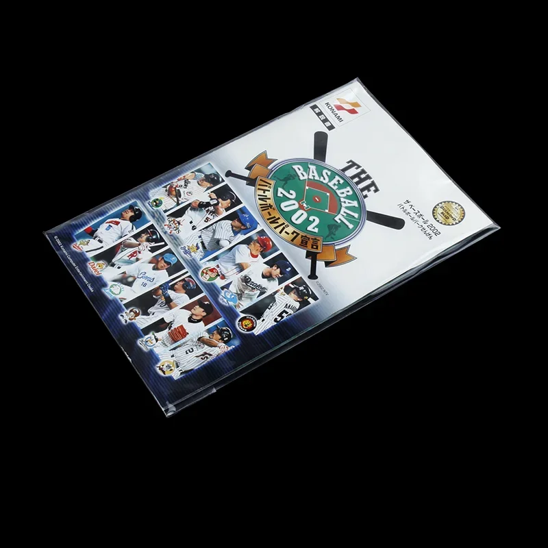 100pcs PS2 CD Game Case Resealable Sleeve OPP Plastic Bags Instruction Booklet Sleeves for Sony PS2 PS3 PS4 PS5 Manual Ps skin