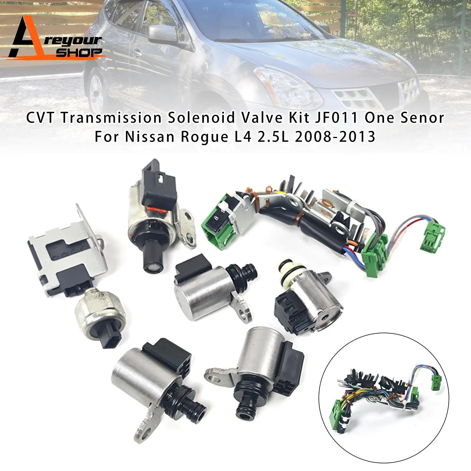 

Комплект электромагнитного клапана трансмиссии CVT JF011 One Senor для Nissan Rogue L4 2.5L