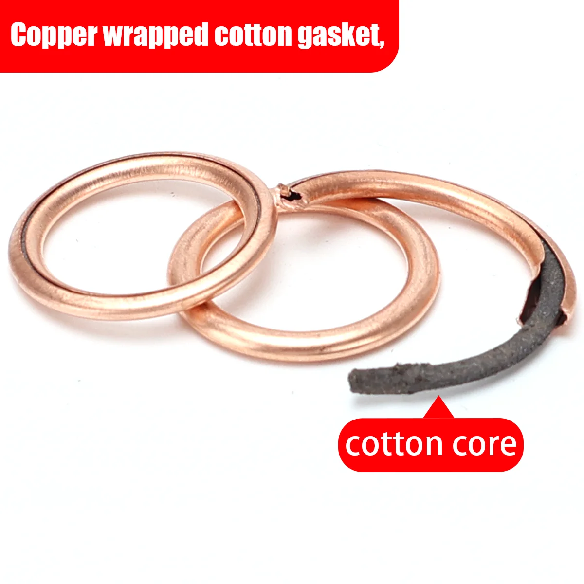 130 قطعة من غسالات القطن المرتفعة بالنحاس، وحشيات قطنية ملابس بالنحاس، وأختام الضغط، وغسالات القطن الملونة بالنحاس، ومسمار تصريف الزيت