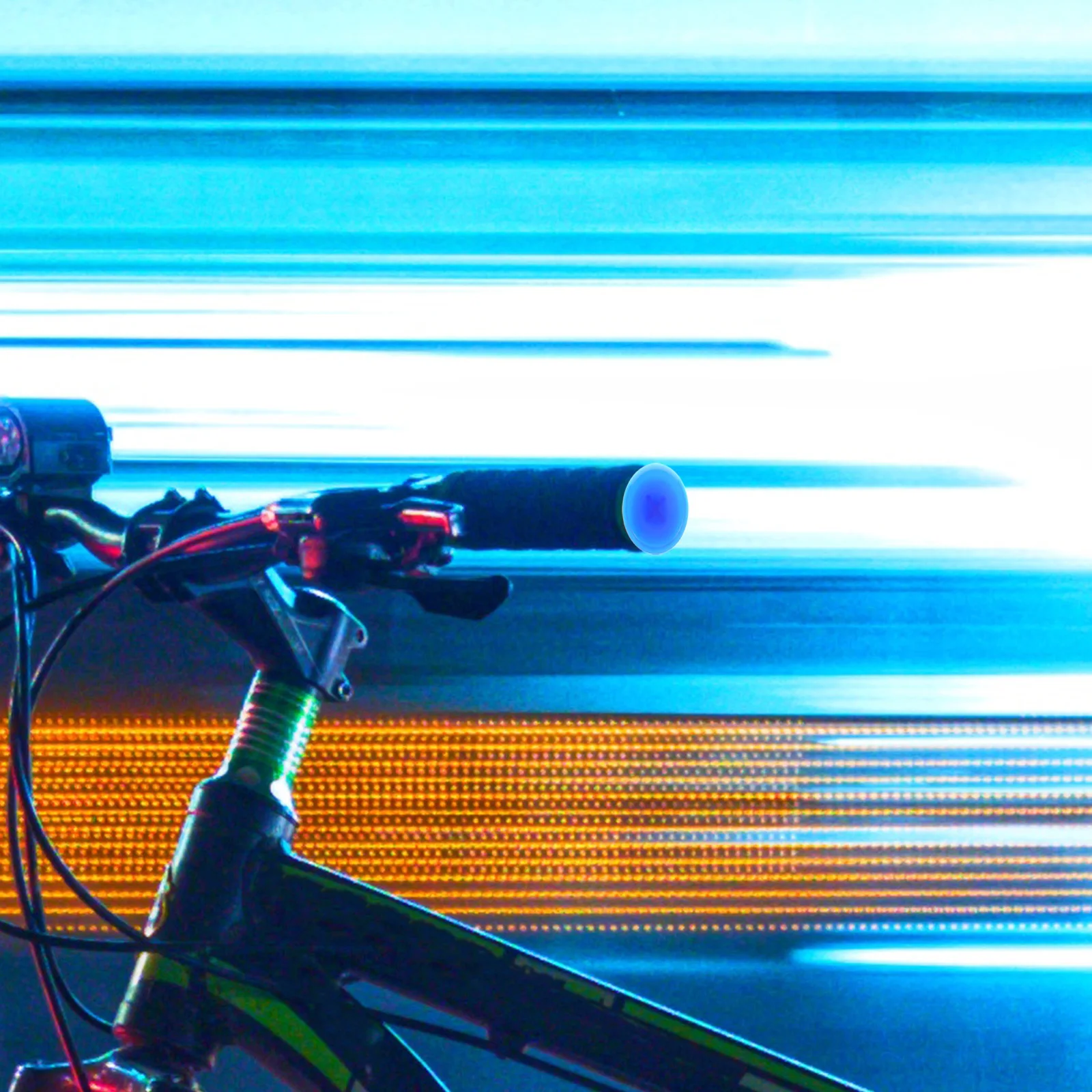 

10Pcs Colorful Handle Grips Handlebar End Plugs Plastic Strong Mounting Protection for Road Bicycle Bar Ends Blue