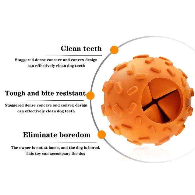 ZHIERDE Treat Dispensing Dog Toys - Interactive Cognitive Dog Treat Toy,Puzzle Ball For Puppies &Amp; Small Dogs,Promotes Slow Eating, Reduces