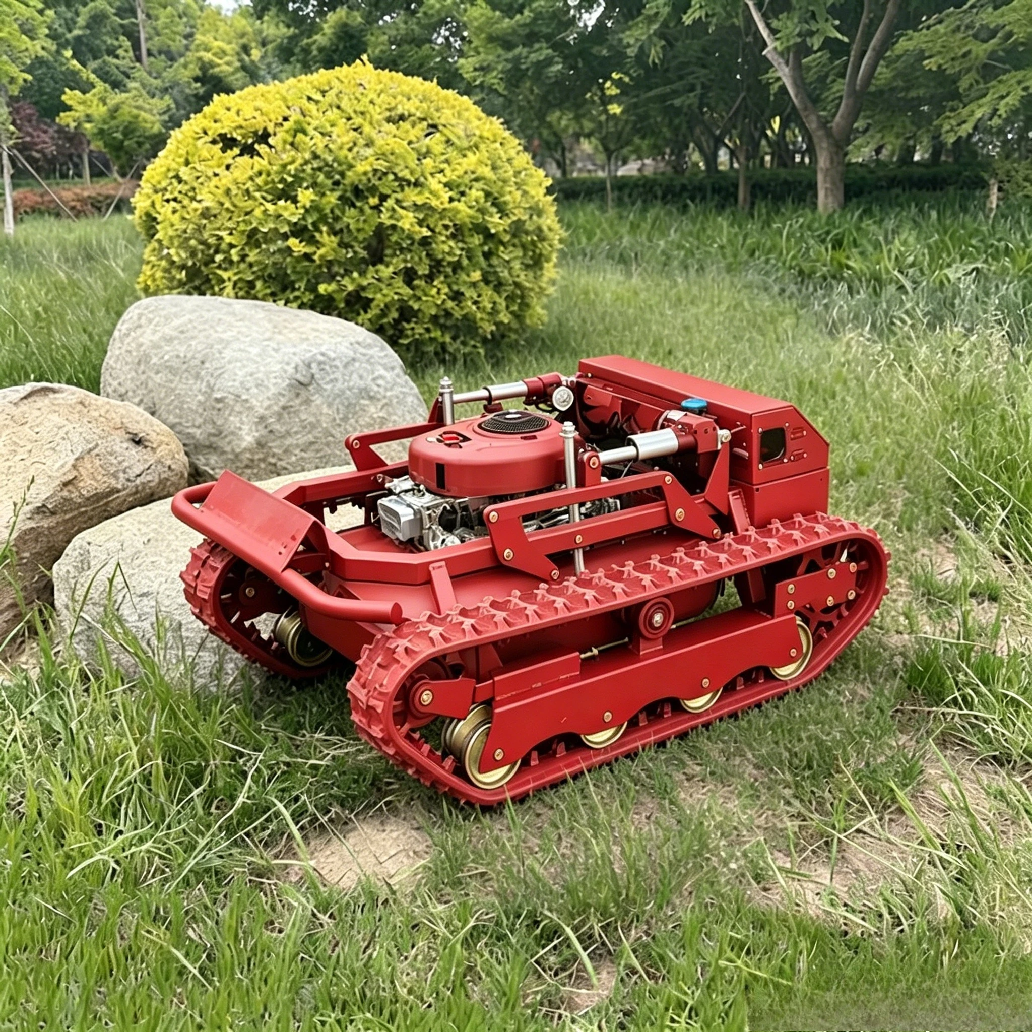 Push Lawn Mower Gas Powered 20 Inch 3 in 1 Mulching Side Discharge for Small Garden Yard Grass Customized