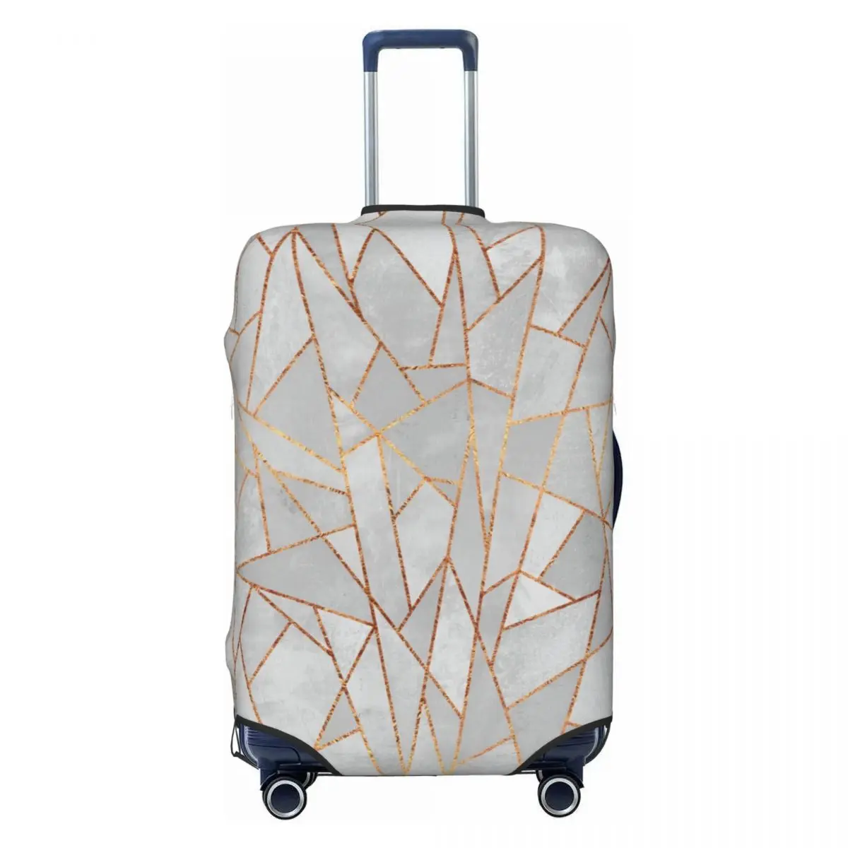 

Изготовленные на заказ абстрактные геометрические линии, чехол для чемодана, эластичные защитные чехлы для багажа на 18-32 дюйма