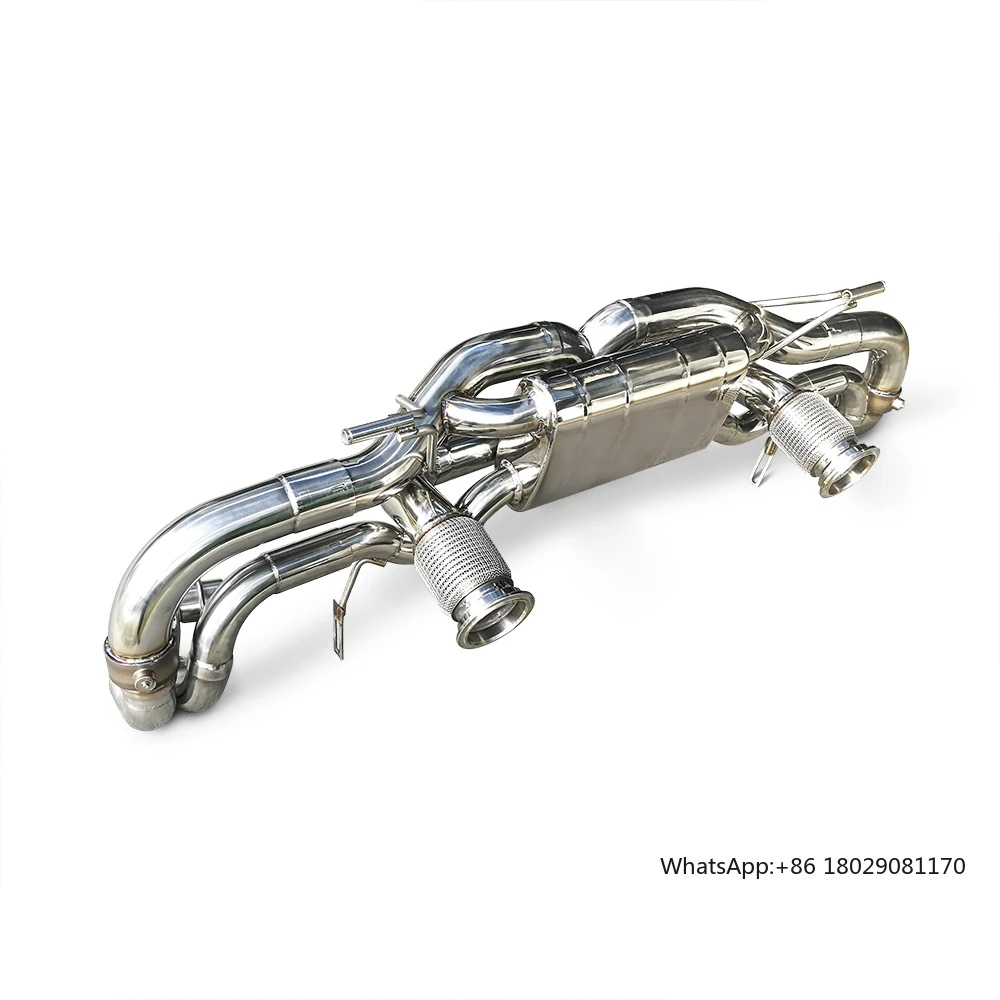 

New style Tuning Exhaust Catback For Audi R8 V10 5.2 2008-2023 Stainless Steel 304 Valvetronic Exhaust Muffler Pipes System