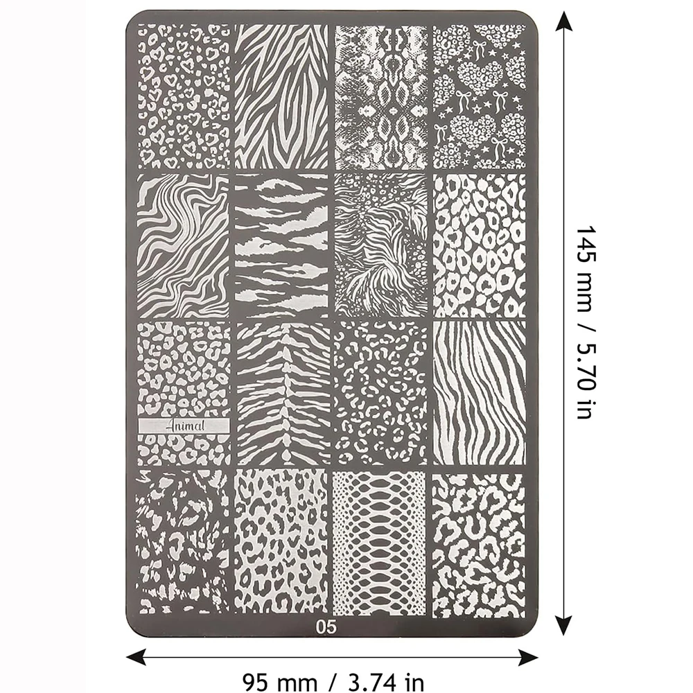 Animal Print Nail Stamping Pla - Nail Art Zebra review and price