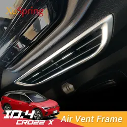 Car Air Vent Frame for VW ID.4 ID4 ID.5 X Pro crozz 2021 2022 2023 Outlet Middle Condition Bezel Ring Car-stickers