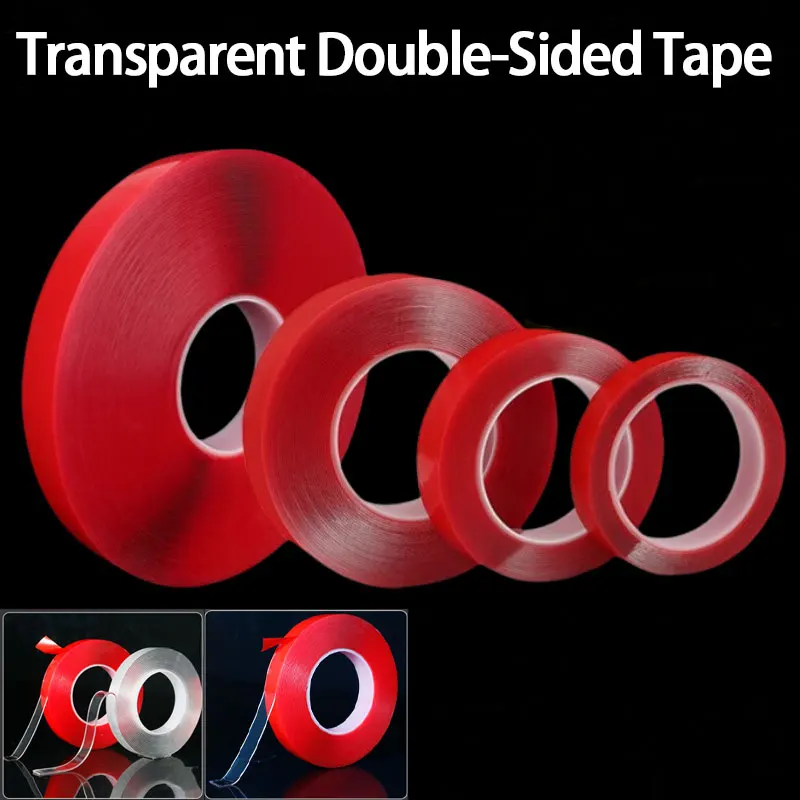3M Transparent Double Sided Tape Nano Tape Waterproof Wall Stickers Reusable Heat Resistant Bathroom Home Decoration Tapes