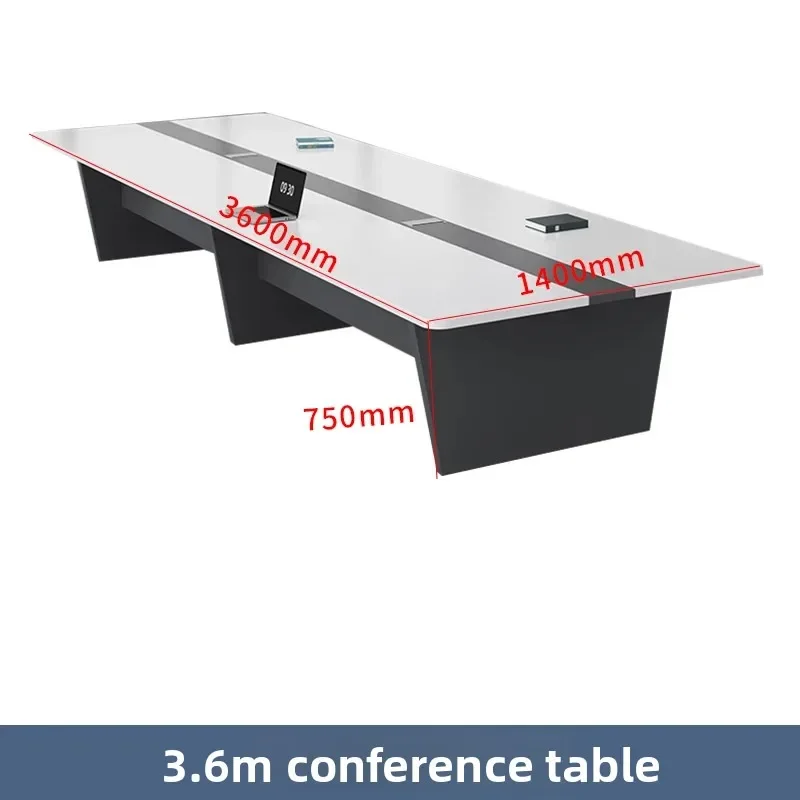 y9- office conference table modern simple strip table meeting negotiation  large conference table and chair combination