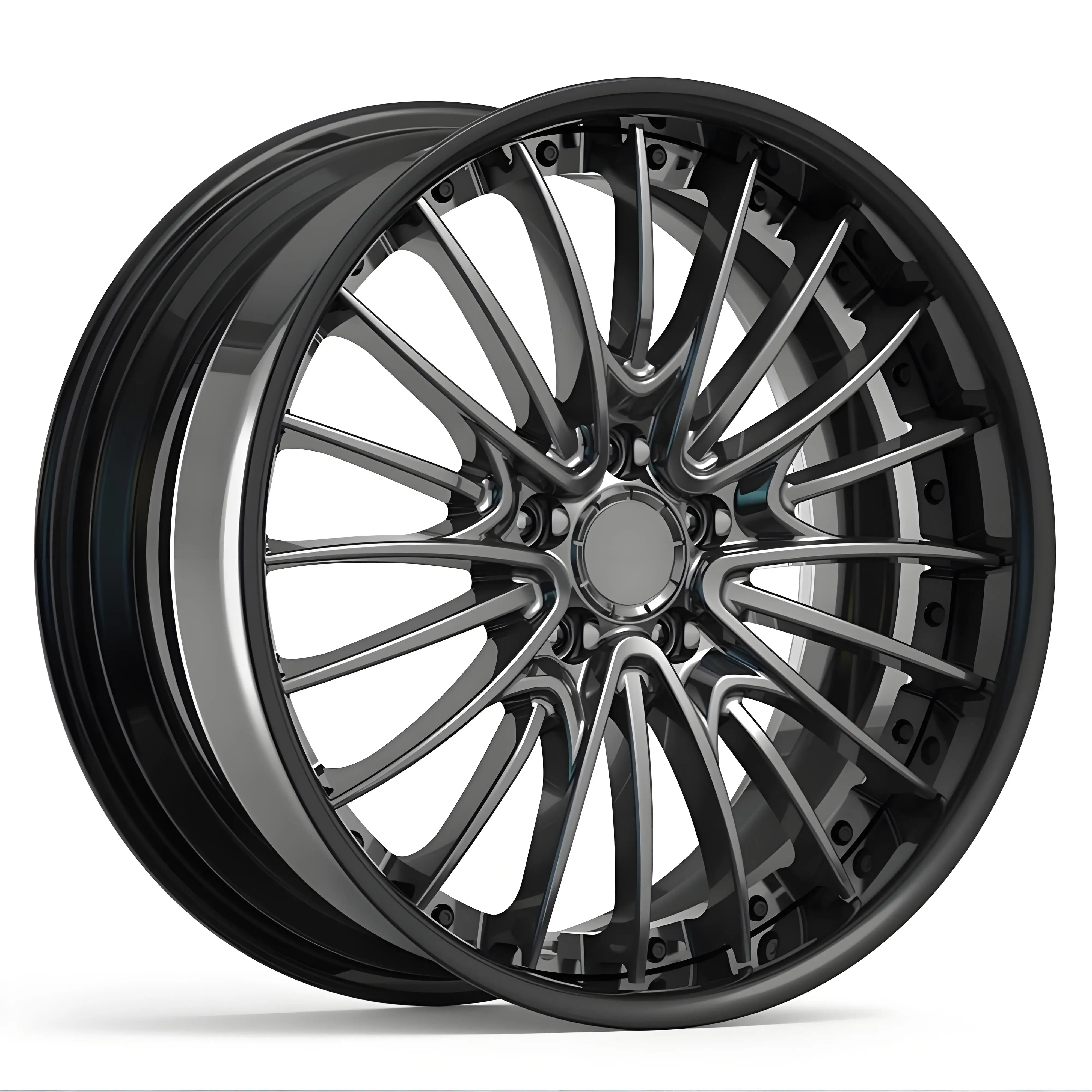 

New 21 Inches Sports Car Forged Wheel Hub 5 Holes Aluminium Alloy Various ET 35mm 40mm 25mm and PCD Sizes Available