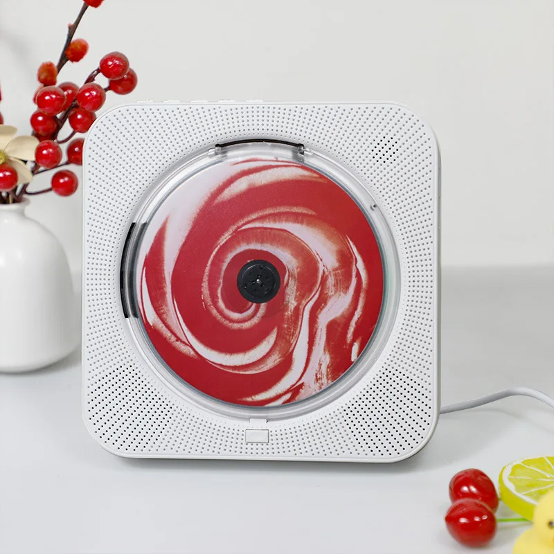 Wireless CD Player Album Player Bluetooth Speaker Learning Machine Retro Portable Music Vinyl Machine ins