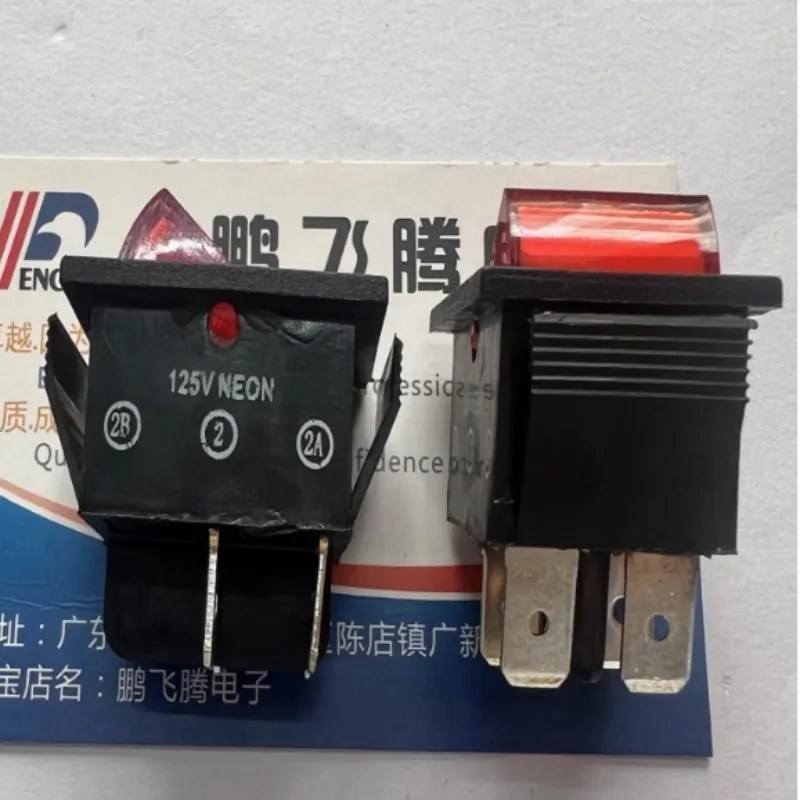 American CA24J137207HQ rocker power switch with red light 25*30mm 15A