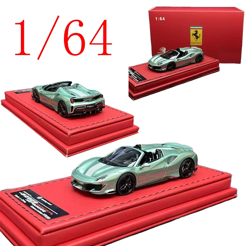 RW Diecast 1/64 مقياس فيراري الراتنج نموذج سيارة فيراري 488pista اللعب مع الصندوق الأصلي لعبة سيارات #1