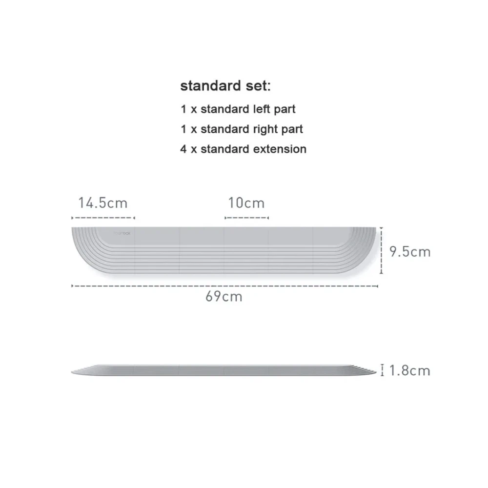 Original Roborock S8 Ramp Doorway Crossing Helper for Roborock S7 Q7 Q8 Q Revo S6 S5max  All Series Robot Vacuum Cleaner Parts