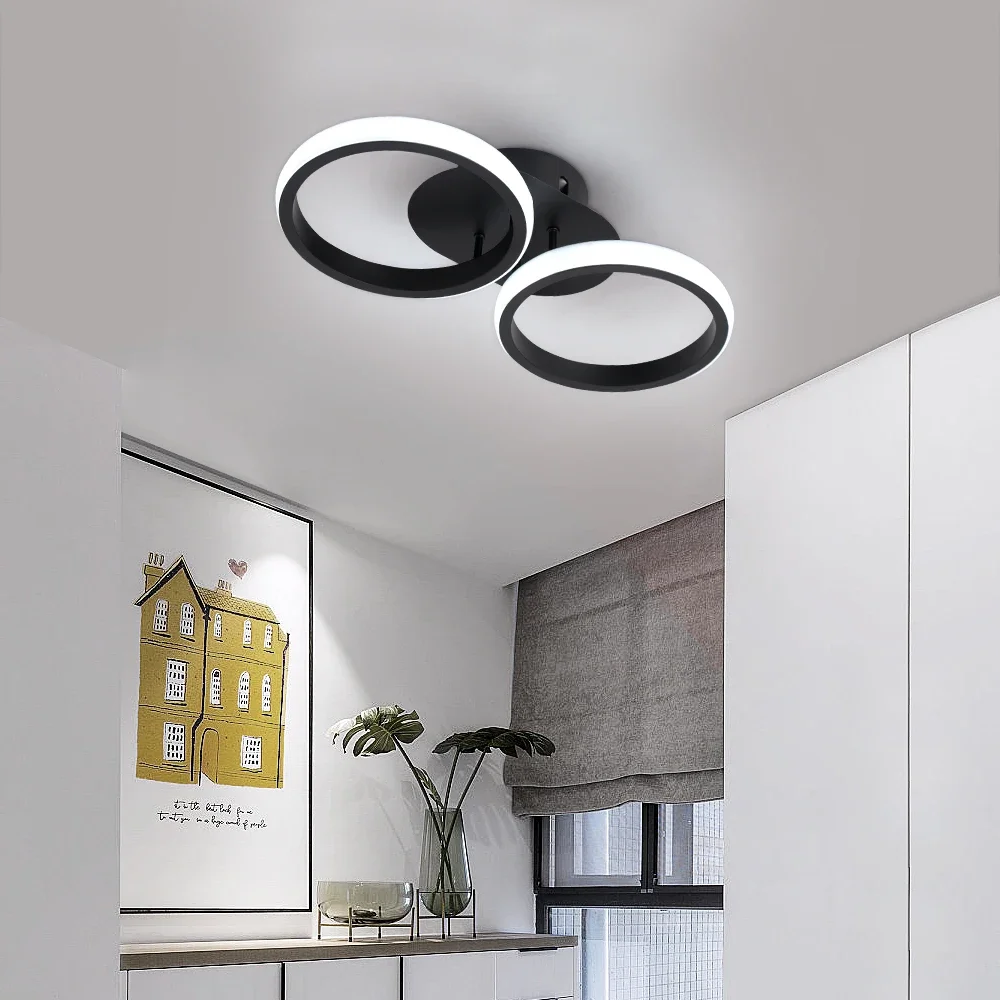 Imagem -05 - Modernas Lâmpadas de Teto Acrílico Led Corredor Corredor Vestiário Varanda Quadrado Branco Luminárias Decoração de Casa