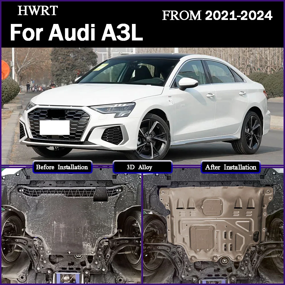 

Higher Quality Alloy Under Engine Guard Mudguard Board Splash Shield Mud Fender Plate Panel For Audi A3L 2021 2022 2023 2024