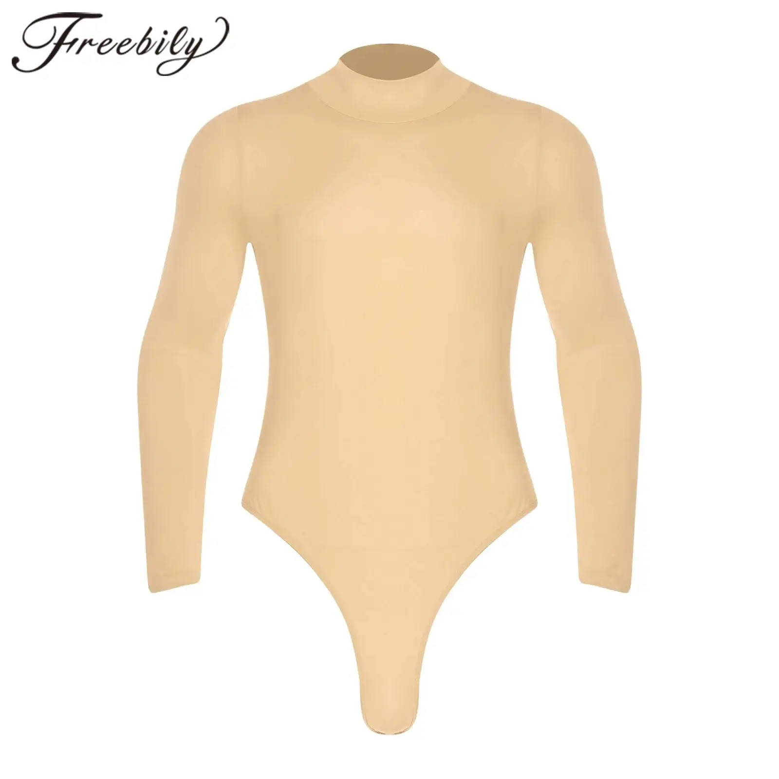 

Мужской купальный комбинезон-боди для пляжа, плавания, йоги и гимнастики, с длинным рукавом, однотонный, цельный