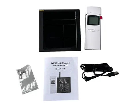 Misol WN1821 temperature humidity CO2, carbon dioxide detection weather station