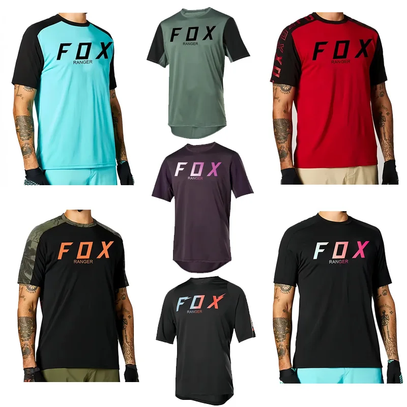 

RangerFox-Downhill Jersey for Men, Mountain Bike, MTB Shirts, Offroad DH Motorcycle Jersey, Motocross Sportwear, Racing Bike