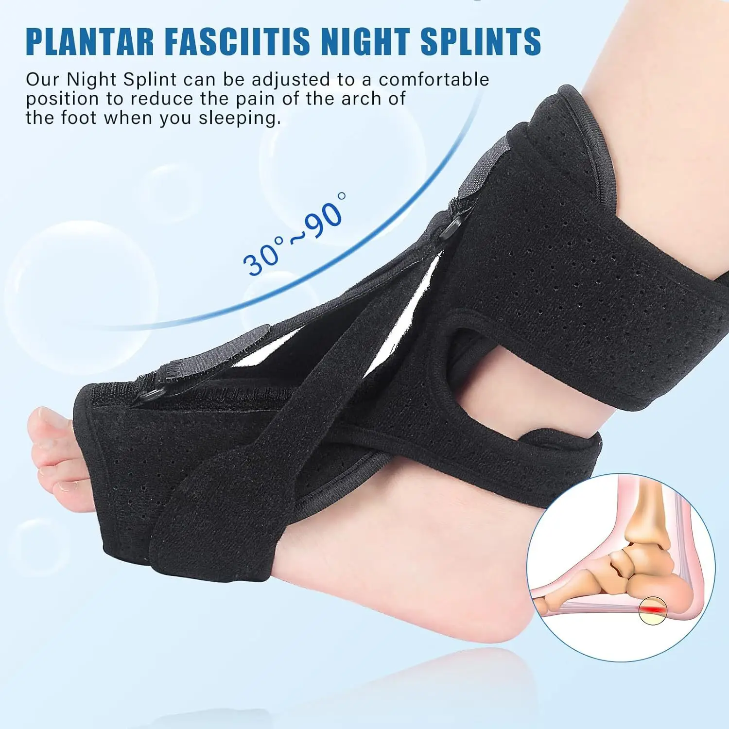 New foot drop orthosis foot inversion orthosis plantar fasciitis night splint foot support