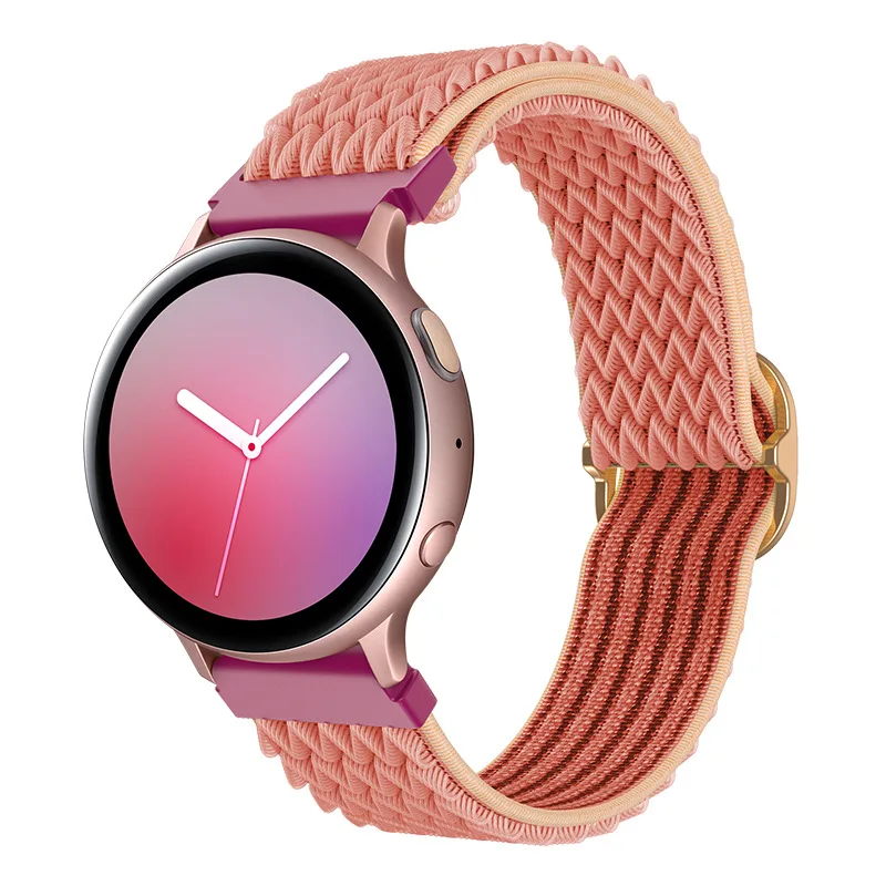 20mm 22mm Band Elastic Nylon Loop for Samsung Galaxy Watch 4/classic/2/3/Active 45mm/46mm/42mm Gear S3 Huawei GT 2 2e Pro Strap